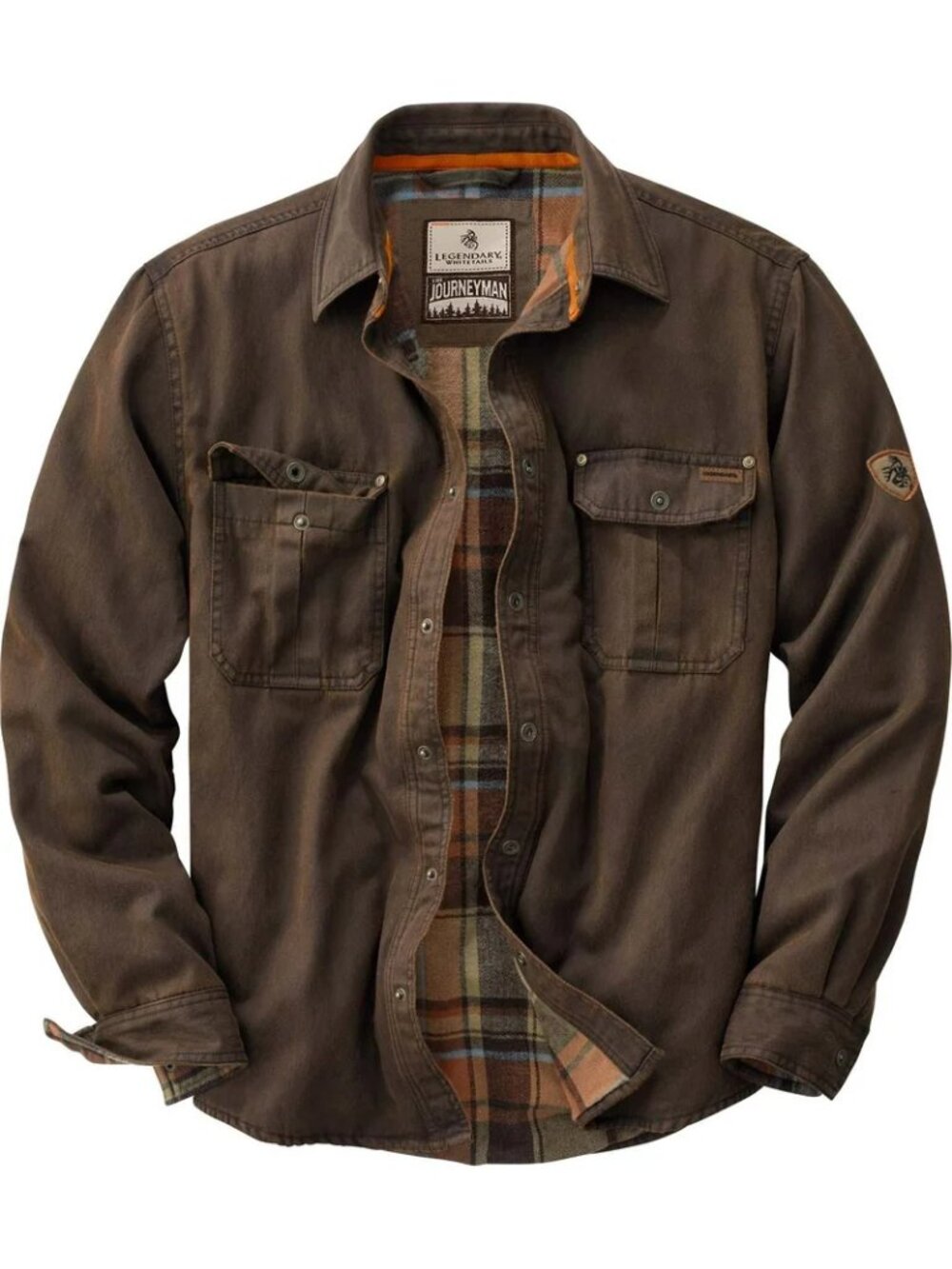 Legendary Whitetails Men's Journeyman Flannel Lined Shirt Waxed Cotton 2XT